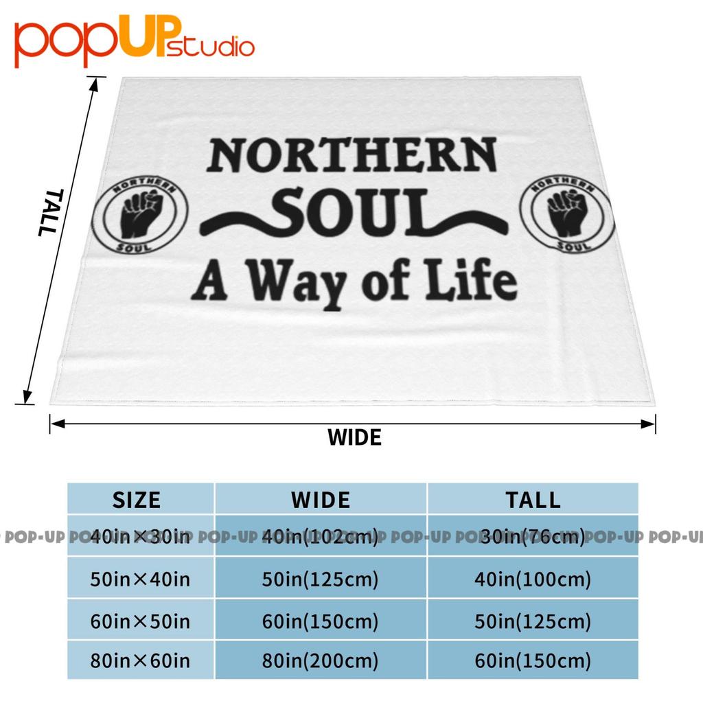 Northern Soul A Way Of Life Ultra-Soft Blanket Quilt Winter Sofa Cover Bed Covers