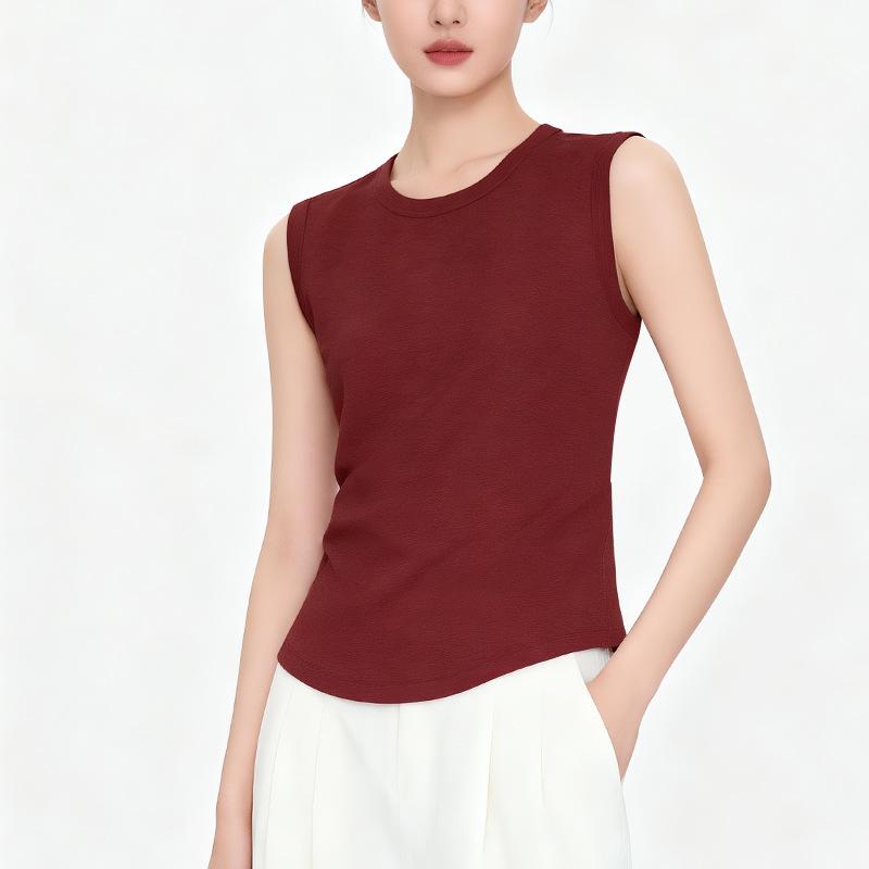 Women's Soft Lyocell Tencel Vest - High Stretch, Cool, Solid Color, Casual Inner Top for Summer