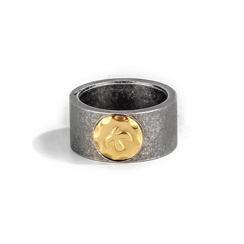 Tide Replica Retro Ethnic Flying Eagle Rings - Titanium Steel Unisex Couple Rings for Index Finger - Japanese and Korean Style