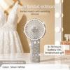 Small Size Mini Portable Fan Sparkling Imitation  USB Rechargeable Mini Fan  Personal Use