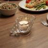 Thick Glass Sea Shell Tea Light Holders Clear Conch Shape Votive Candle Cup For Dining Table Centerpieces Decoration