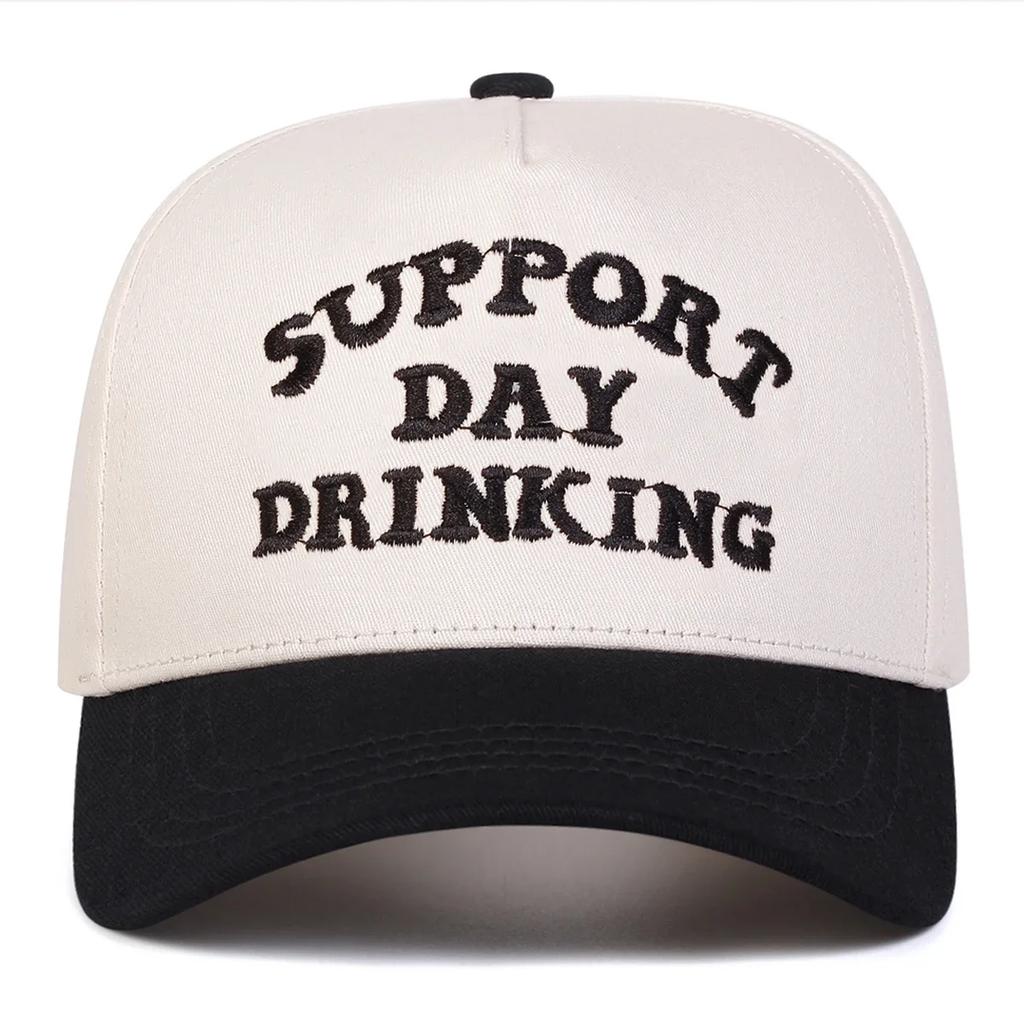 Women Support Day Drinking Embroidery Baseball Caps Spring Autumn Outdoor Use Adjustable Casual Hats Sunscreen Hat Sportss Cap For Men And