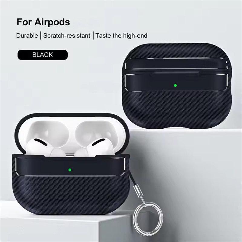 

Для Airpods Pro 2 Чехол Карбоновый чехол для наушников для Apple AirPods Pro 3 Третьего поколения pro 2 usb c Boxs Чехол с крючком AirPods 3