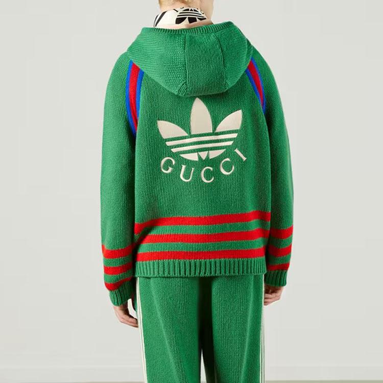 Gucci X Adidas Neo Sweater Men's Green 723079-XKCUT-3229