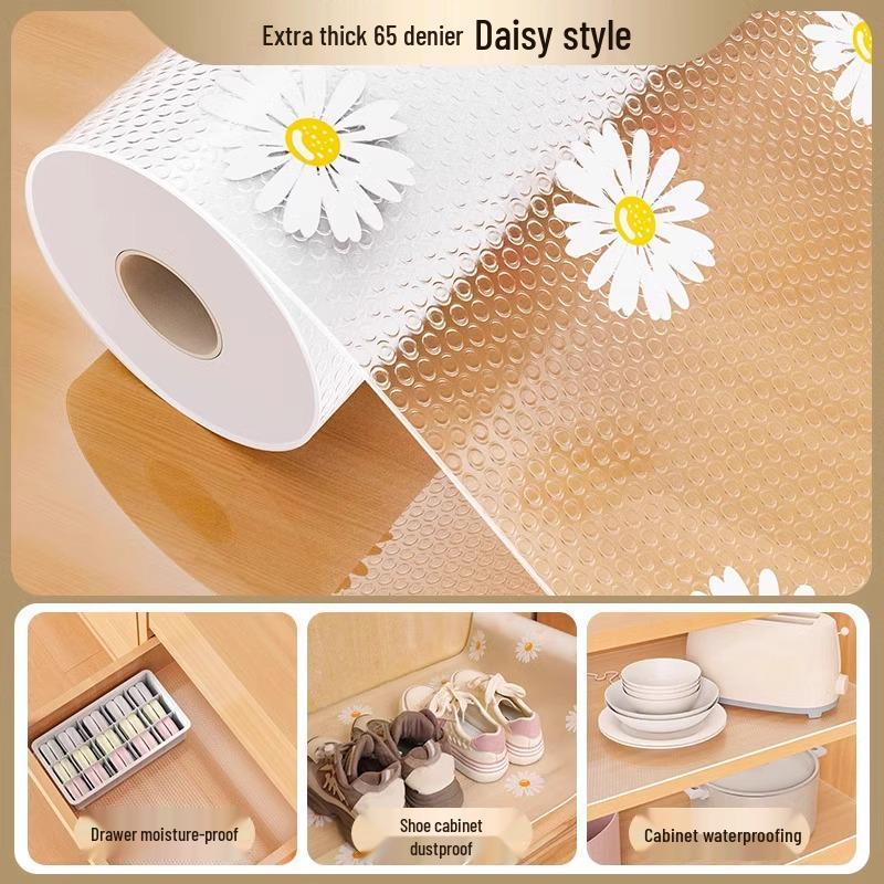 Waterproof & Moisture-Proof Drawer Liner for Cabinets: Thick Oil-Proof Mat for Kitchen, Wardrobe, and Shoe Storage