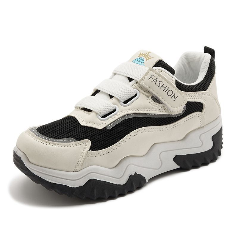 2025 New Explosion Thick-soled Leisure Sports Lightweight Lace-up Dad Shoes Show High Internet Celebrities Small Versatile Color Matching