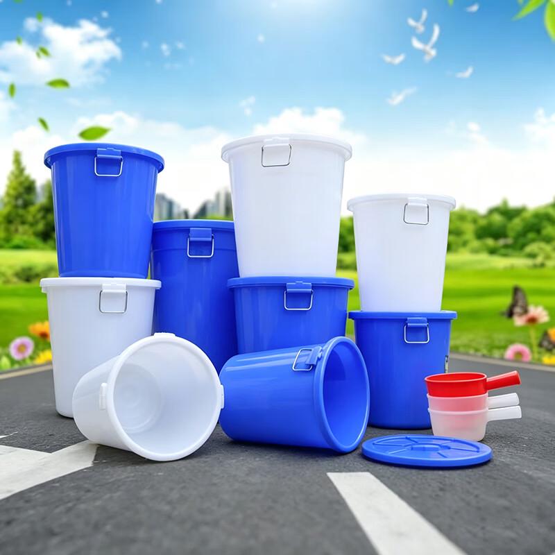 SPSR Large Thick Plastic Bucket with Lid