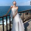 Mori Morning Robe Female Bride Super Fairy Korean Tube Top Light Wedding Dress Going Out Dress Travel Photo White Beautiful Engagement Dress