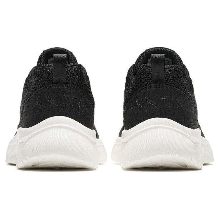 Anta Comfortable Mesh Durable Breathable Low-Top Running Shoes Women Sneaker Black 922345580-1