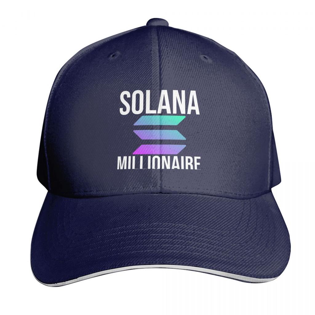 Solana Crypto Solana Cryptocurrency SOL Cap Fashion Casual Baseball Caps Adjustable Hat Hip Hop Summer Unisex Baseball Hats