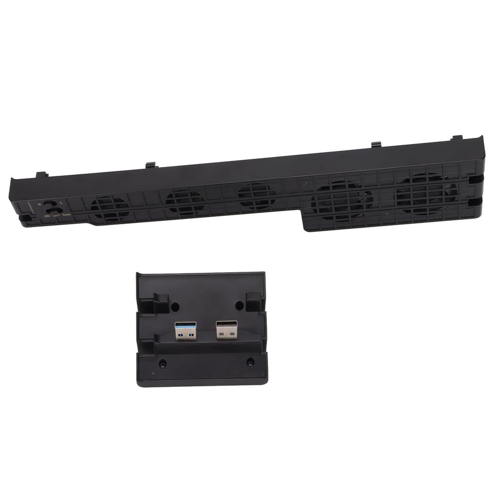 Game Cooling Fan 5 Fan Automatic External Gaming Console USB Cooler with HUB for PS4 Pro