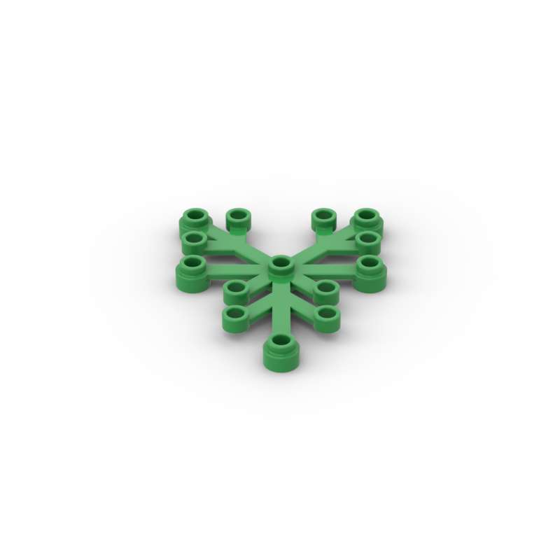 Non-Toxic Moc 10Pcs 2417 Plant Leaves 6X5 Building Blocks Kit Botanical Garden Tree Decoration Bricks Particle Toys Children Birthday Gift