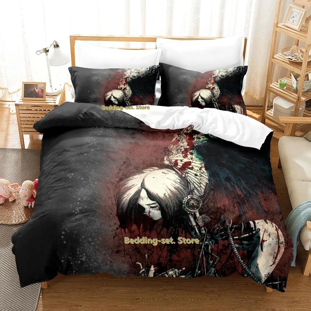 Battle Angel Alita Bedding Set Single Twin Full Queen King Size Bed Set Adult Kid Bedroom Duvetcover Sets Anime Bed Sheet