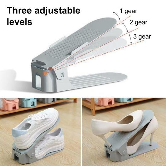 5 stk Justerbar skostabler Skosporsorganisator Høy holdbarhet Enkel å bruke Dobbeltlagsdesign Skohyllestøtter