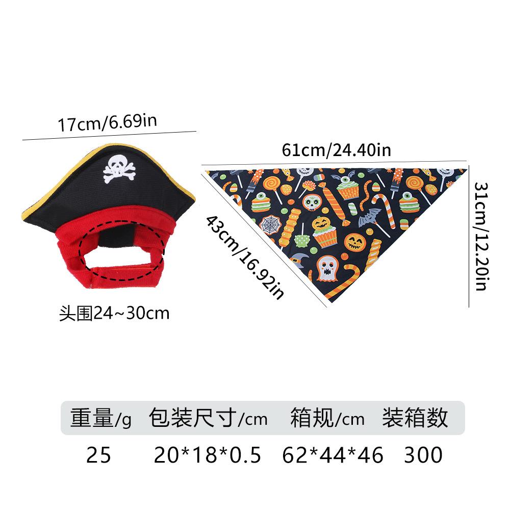 New Halloween cat dog suit funny dress up hat triangle towel party funny suit