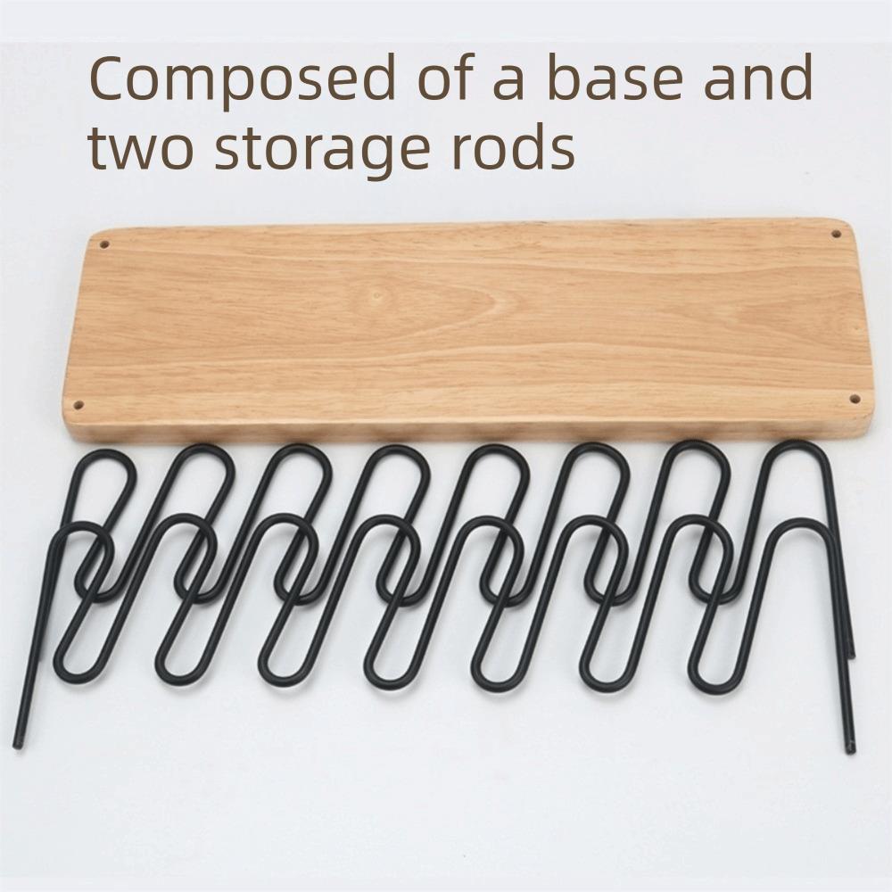 Compact Hat Organizer Space Saving Hat Display Rack Storage Tool Wooden Hat Rack Wardrobe