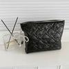 Korean Love Printed Quilted Cosmetic Bag Multifunctional Large Capacity Makeup Bag Waterproof Skincare Products Pouch Travel