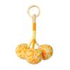 Bag Pendant Small Plush Ball Decor Keychain Soft Velvet Fluffy Ball Tote Suitcase Key Holder with Braided Rope Backpack Ornament