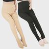 Women's Maternity Nylon Leggings - Warm Velvet-Lined Cotton for Autumn & Winter, Large Size One-Piece Pantyhose