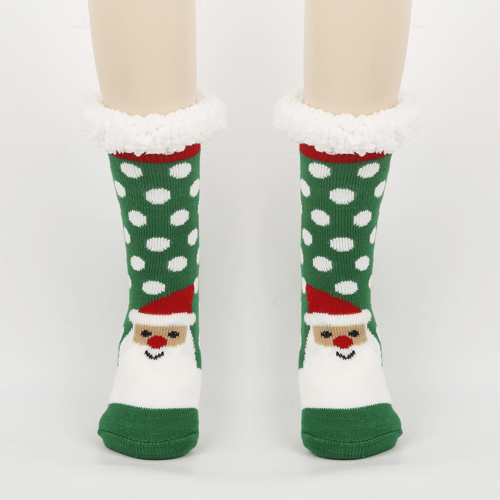 Women's Christmas Socks Floor Socks Snow Boots Thickened Fleece Home Sleep Socks Carpet Sock Covers