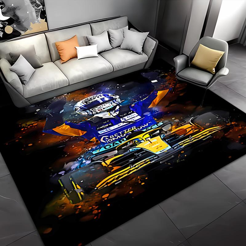 racing 44 l-lewis h-hamilton -Themed Entrance Mat,Non-Slip Mat Area Rug,Room Decor,Outdoor Decor,Kitchen Rug,Doormat - Machine Washable,Easy to Clean