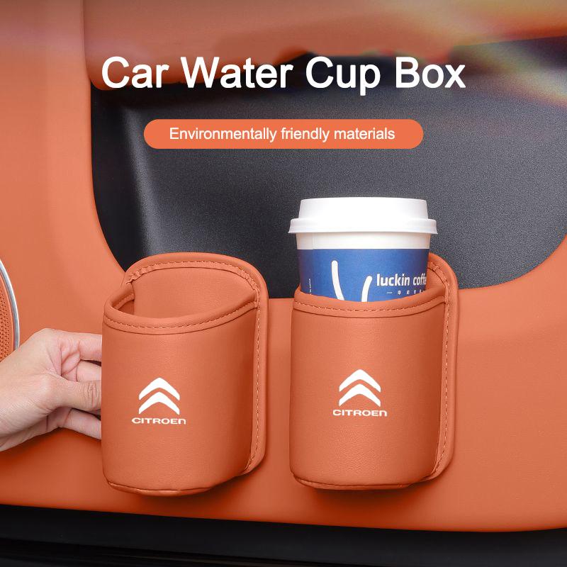 AAMD1 -Car Water Cup Holder Mobile Holder Beverage Multifunctional Box Holder for Citroen C5X C6 DS C3-XR C4L C4 C1 C5 C6 VTS C-ELYSEE