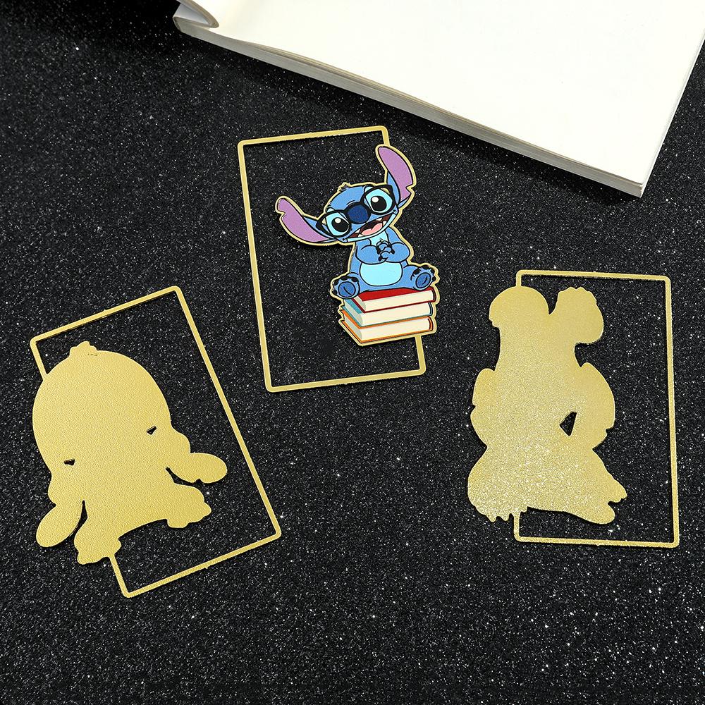 Roztomilá záložka Stitch pro dárky pro milovníky knih, fanoušky Disney, kawaii Stitch sponka na papír na stránku knihy, značka pro přátele, děti, čtenářské potřeby