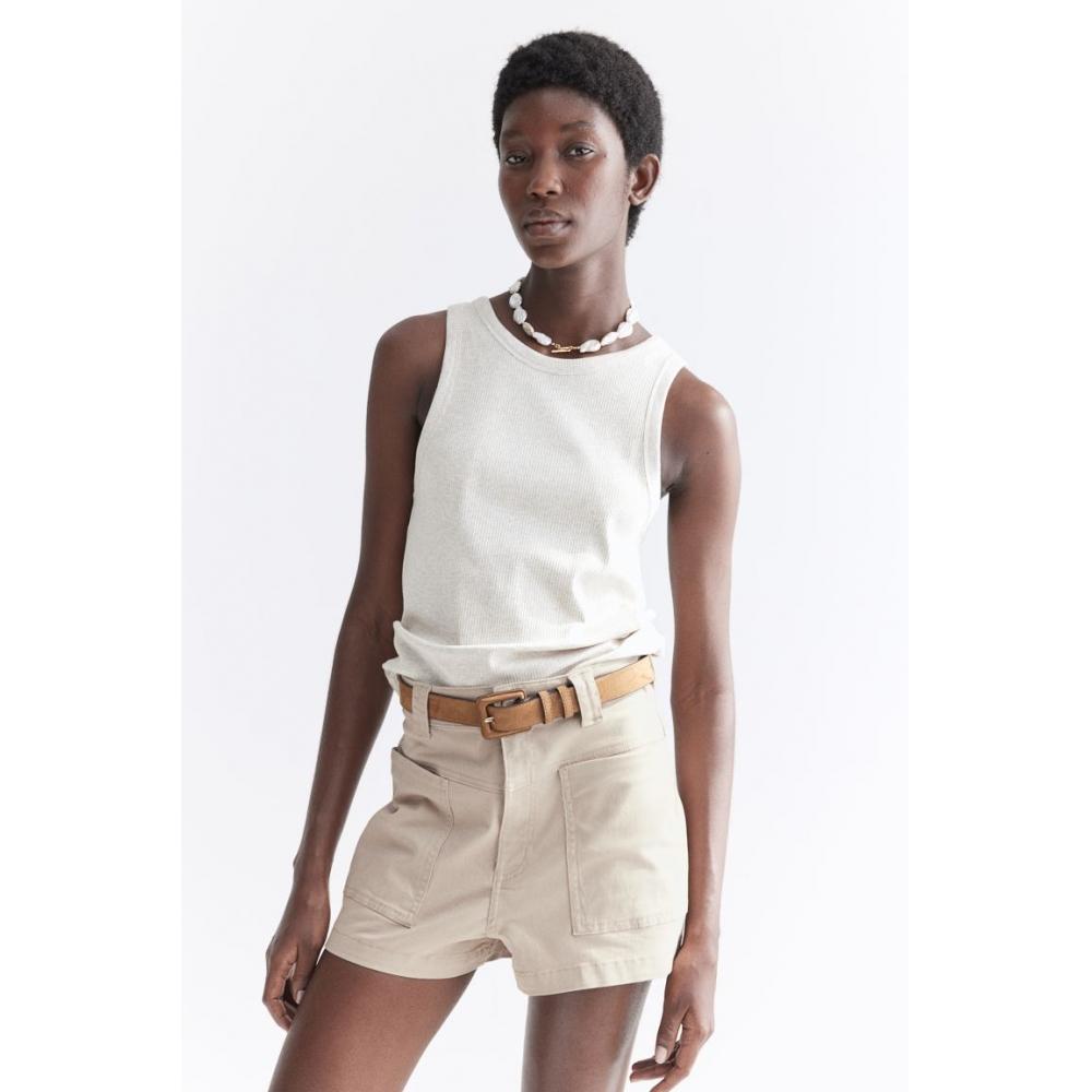 

Шорты-карго HM из твила бежевого цвета