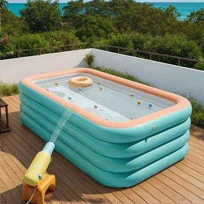 Piscine gonflable en PVC épaissi pour adultes et enfants, pour fête aquatique en extérieur, été, jardin, cour, maison, piscine pliable.
