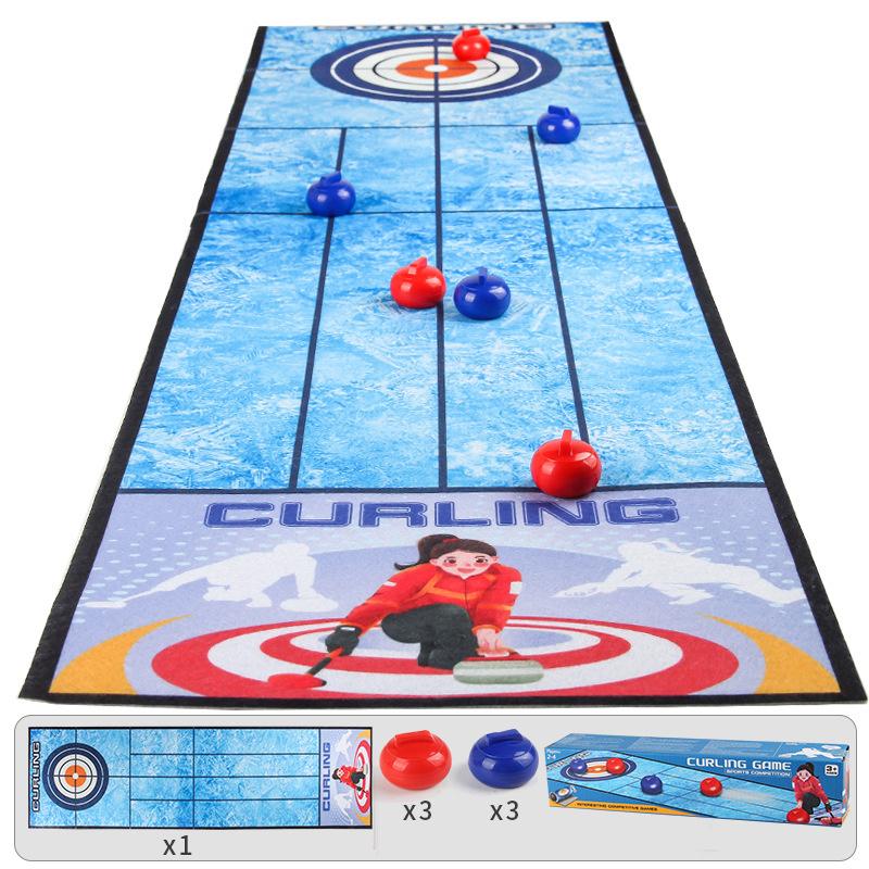 Children Interactive Social Board Games Curling Soccer Bowling Table Games Mat Family Friend Party Fun Indoor Sport Toys