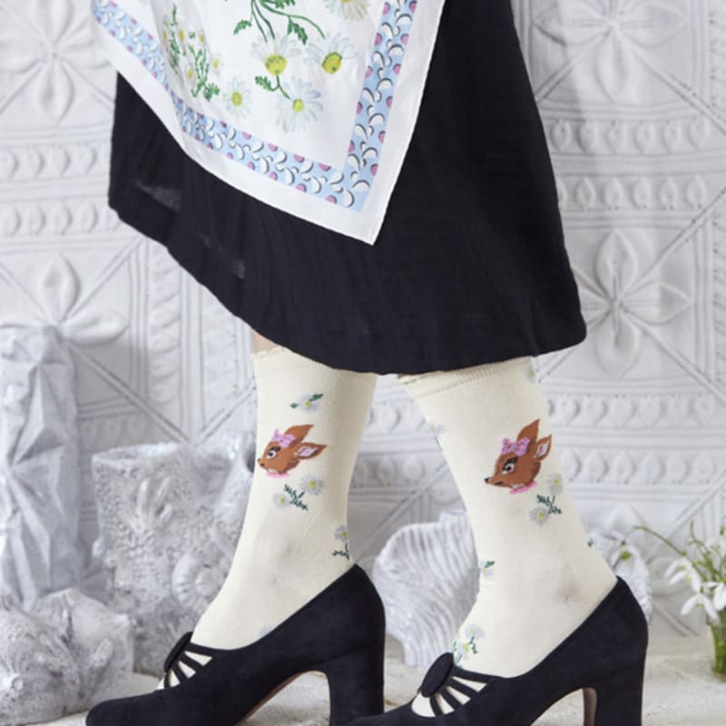 

SOCKS APPEAL NAT silket bambi head with daisies M