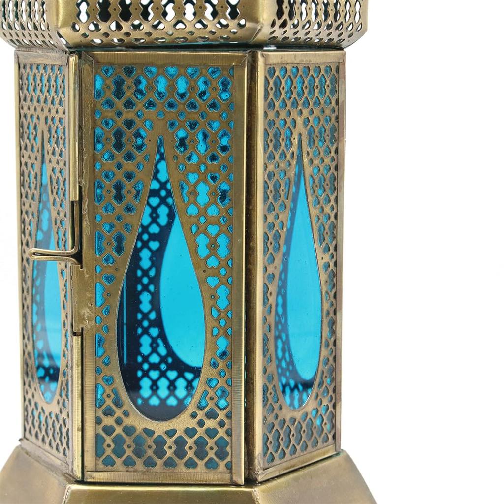 Moroccan Lamp Large Turquoise