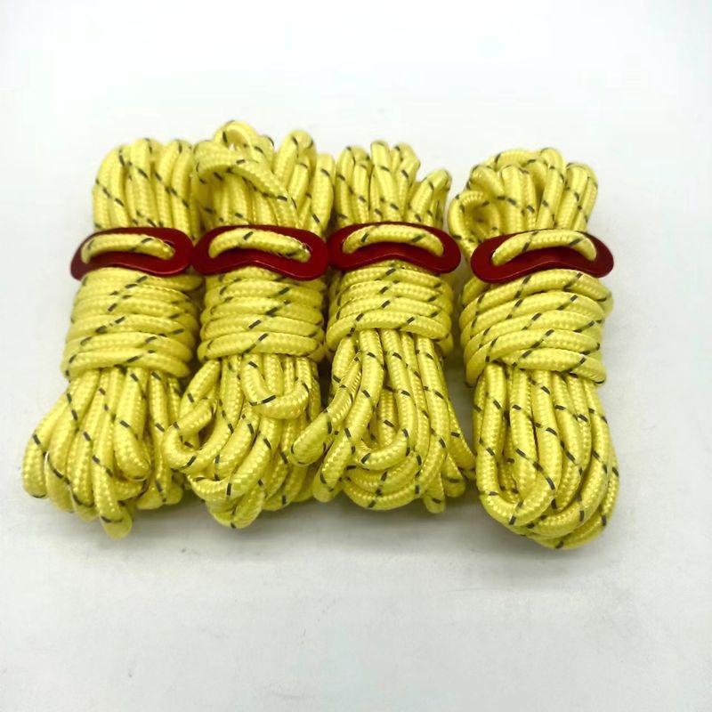 

5 мм светоотражающий ветрозащитный трос для палатки с пряжкой – 4 метра