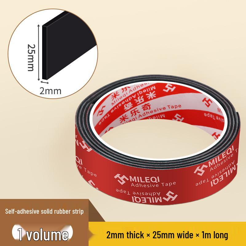 Mileqi EPDM Self-Adhesive Shock-Absorbing Anti-Slip Rubber Pad Strip