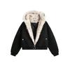 Parka Streetwear Trendy Y2K High Street Punk Harajuku Retro con Collo in Pelliccia Giacca Bomber Uomo Hip Hop Largo Casual Caldo Cappotto Donna