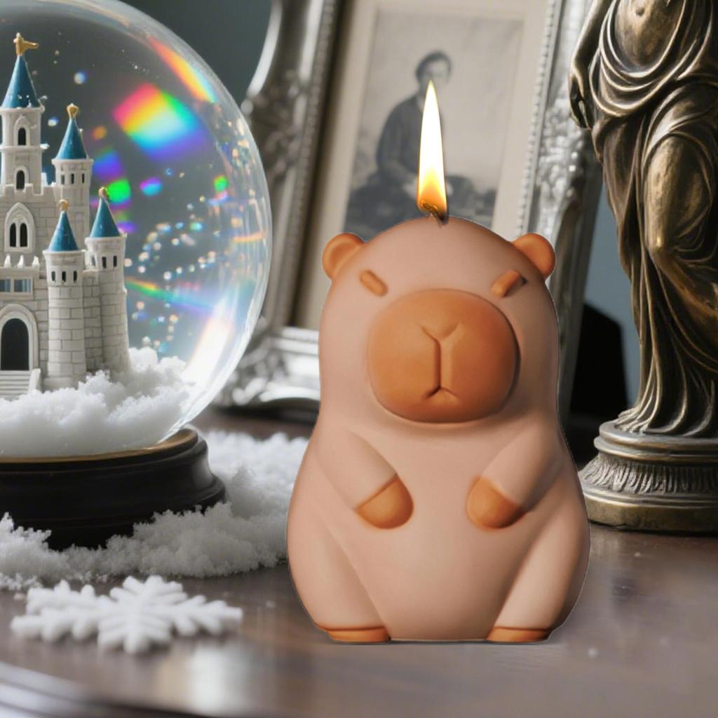 DIY Cute Animal Silicone Molds 3D Capybara Silicone Mold Non-Stick Flexible Mould For Candle Making Home Table Decoration Crafts