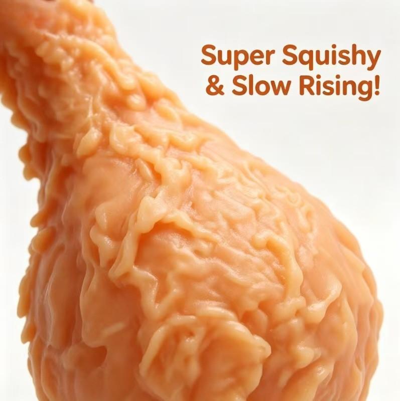 Large Chicken Leg Stress Relief Toy With Rebound Material For Anxiety And Fidgeting