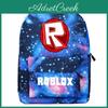 Durable Roblox Canvas Backpack For Boys With Starry Design And Ample Storage