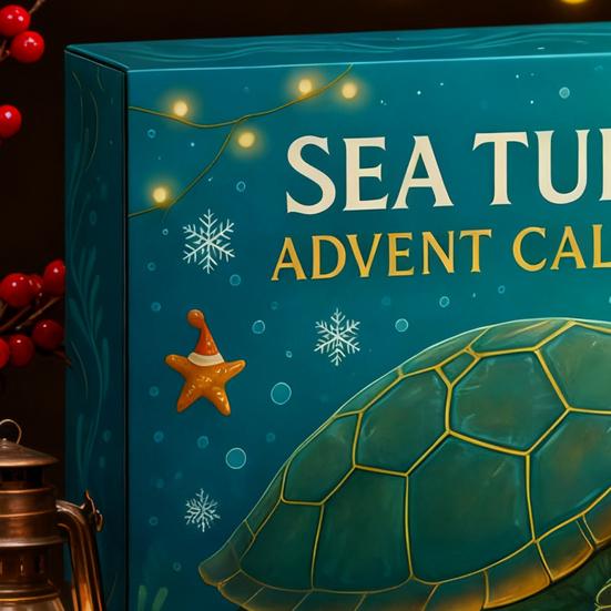 Havskilpadde Adventskalender Havinspirert Jule Nedtellingskalender 24 Søte Havskilpadde Dekorasjoner Julegave til Barn Samlere