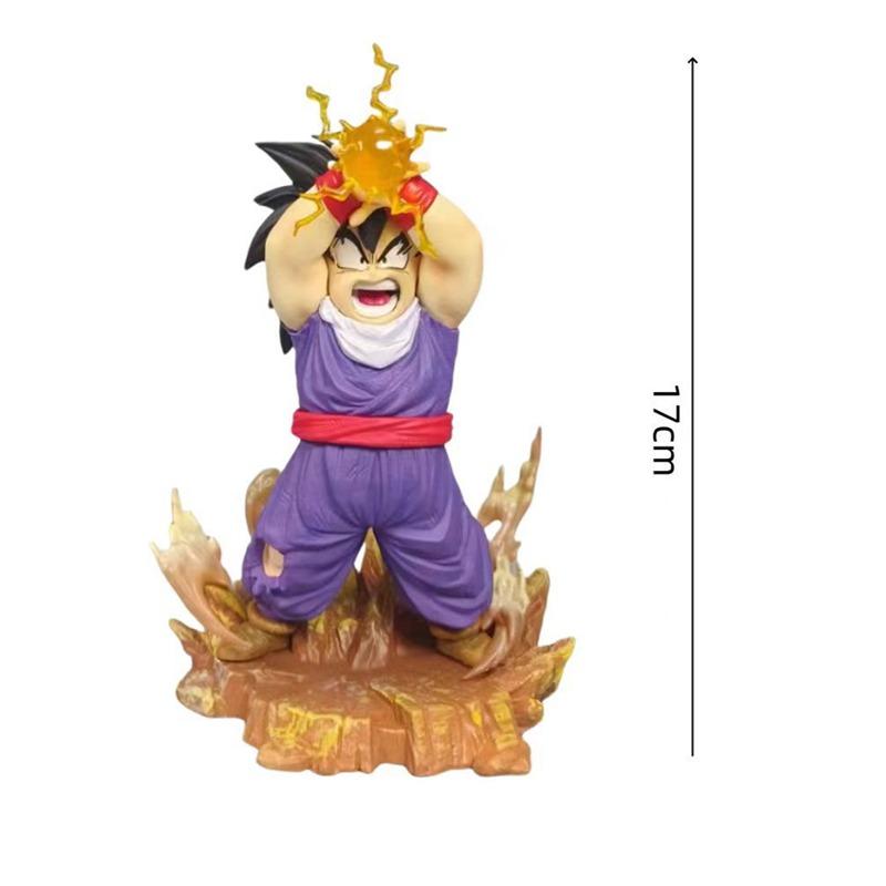 18 cm dynamic seven dragon hand-made beads Son Gohan PVC model angry Son Gohan action figure statue collection model ornaments