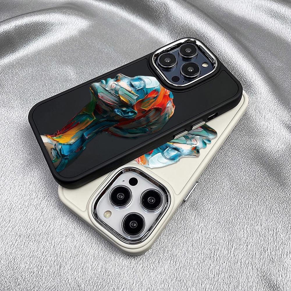 Watercolor Girl Skin Friendly Feel Phone Case For Iphone16 16pro 15 14promax 13pro 12 11pro 7 8plus XR XS Soft Shell