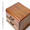 Wooden dresser mini chest two drawers Japanese style tabletop two-tier drawer small item storage organizer holder desk interior antique room urushi