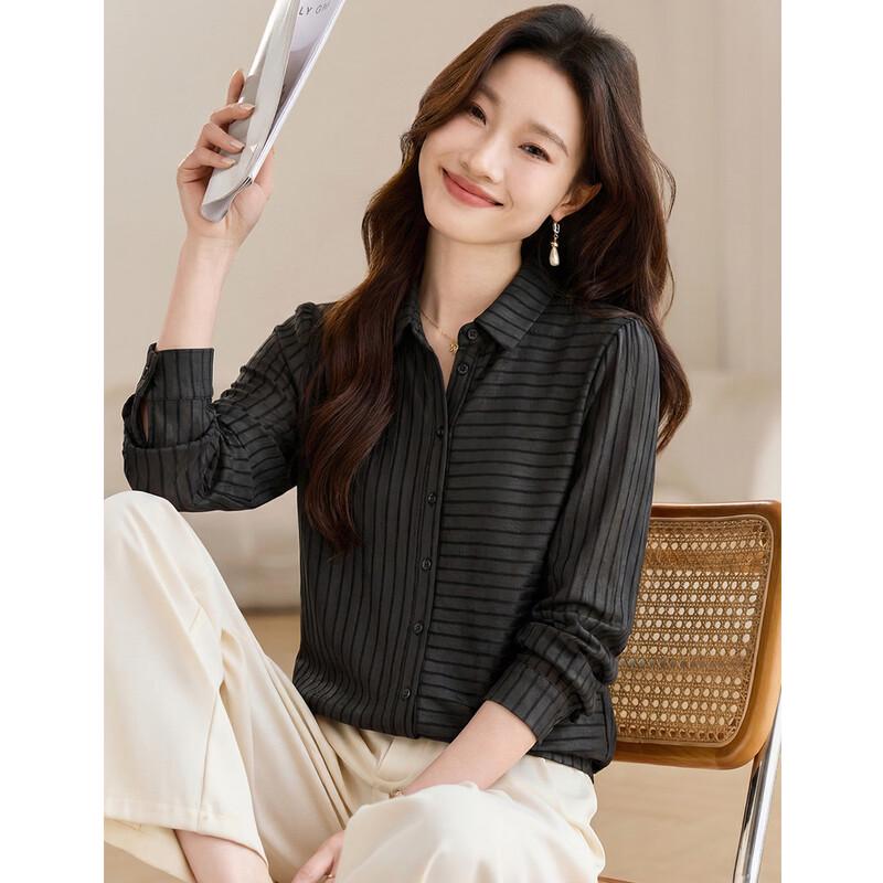 Oudifu Elegant Lapel Blouse