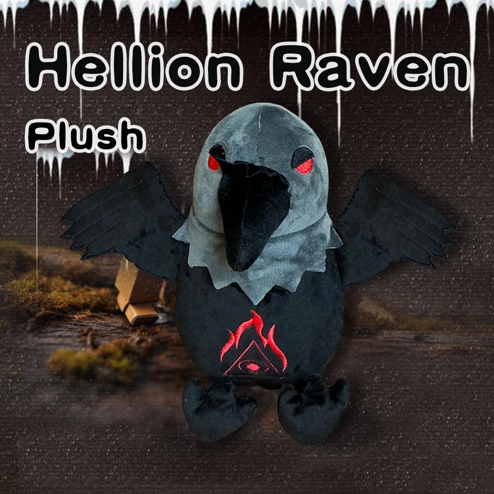 TreasuringU Halloween Devil Plush Toys Horror Hellion Raven Crow Fuzzy Dolls Happy Halloween Party Gifts Decoration