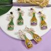 Festive Bottle Champagne Earrings Unique Designs Carnivals Stud Earrings Lightweight and Comfortable Earrings Jewelry