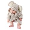 Toddler Baby Boys Girls Cute Cartoon Plush Receiving Blanket Cloak Wrap Bathrobe