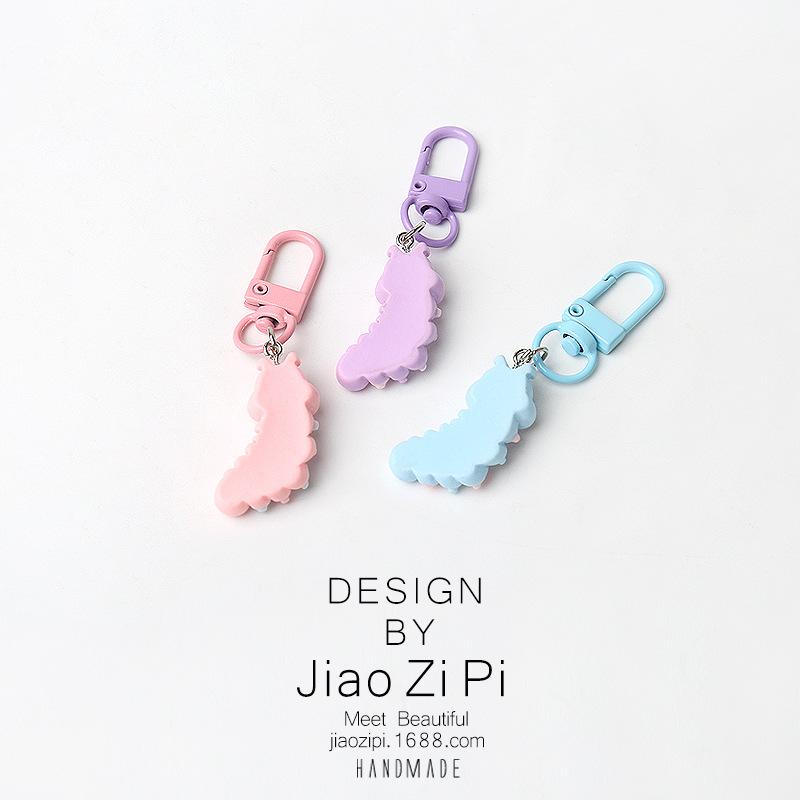 Customized Cartoon Caterpillar Keychain: Versatile Ornament for Bags & Schoolbags