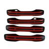 Carbon Fiber Style Exterior Side 4-Door Handles Trims Cover For Honda Accord