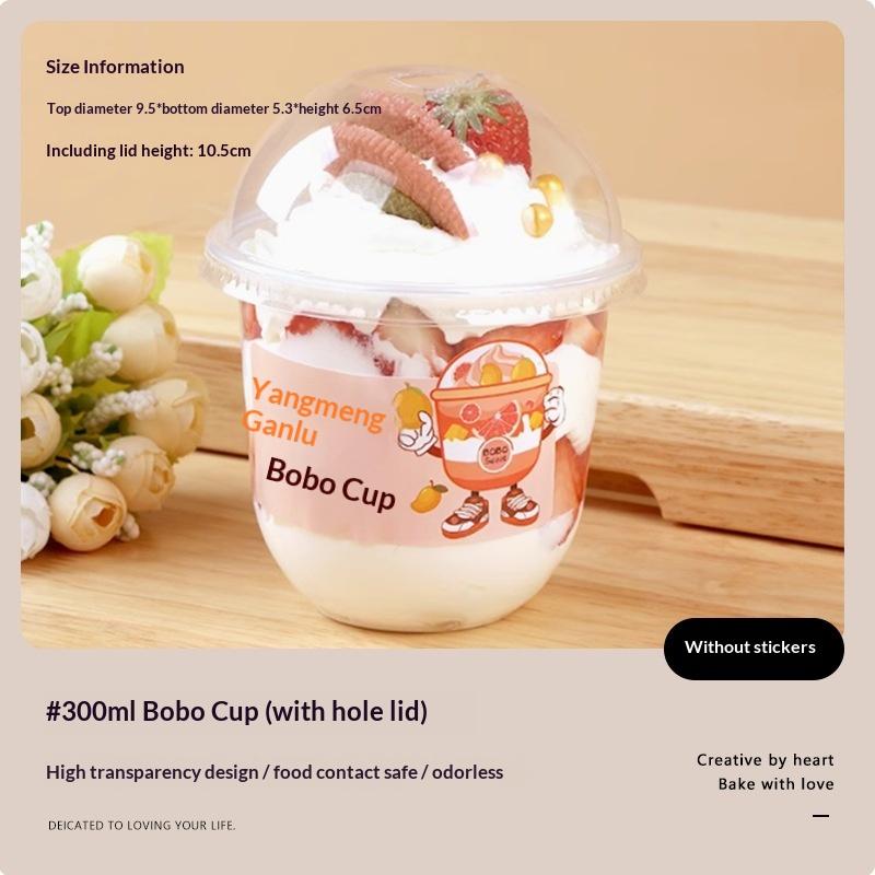 

50 ШТ. Одноразовые Прозрачные Пластиковые Стаканчики С Отверстием Купольные Крышки Стаканчики для Сока Салата Десертов Мороженого Для Дня Рождения Свадьбы Кемпинга Посуда