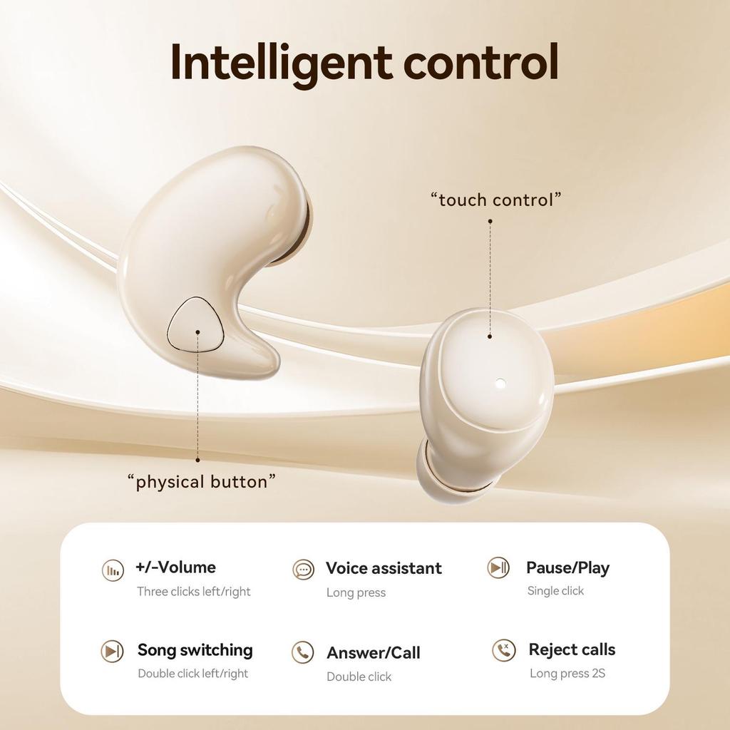 New Smart M126 Dual Bluetooth Sleep Earphones - 2 Pairs with Private Mold Design